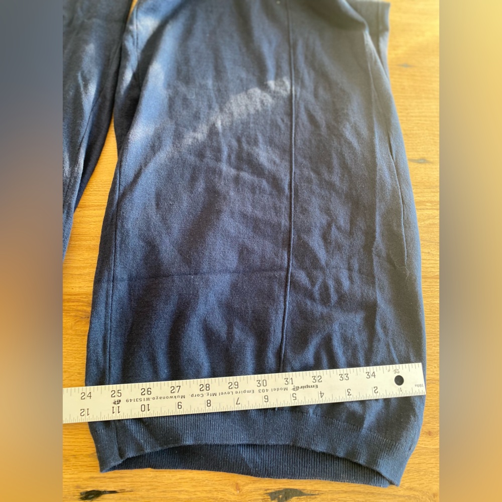 Time and Tru Navy Blue Sweater Wide Leg‎ Lounge Pants Women’s XXXL 22 NWOT - Picture 5 of 6